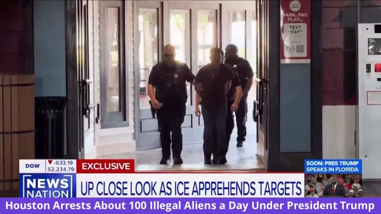 🚨ICE: We are arresting about 100 illegal aliens a day in Houston, Texas.

Past Administrations fail...