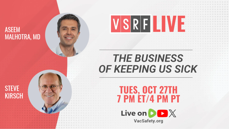 🚨 THIS TUESDAY ON VSRF LIVE! ❤️

What happens when the industries entrusted with keeping us healthy...