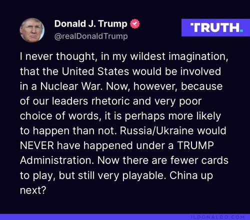 View il Donaldo Trumpo's post on GETTR. Join the discussion, share your thoughts, and connect with the community.