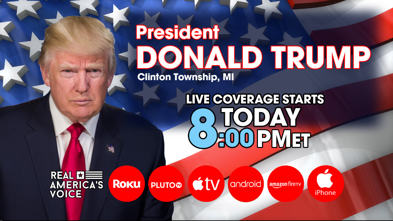 PRESIDENT TRUMP'S REMARKS LIVE FROM CLINTON TWP MI 9-27-23 AT 8PM EST.