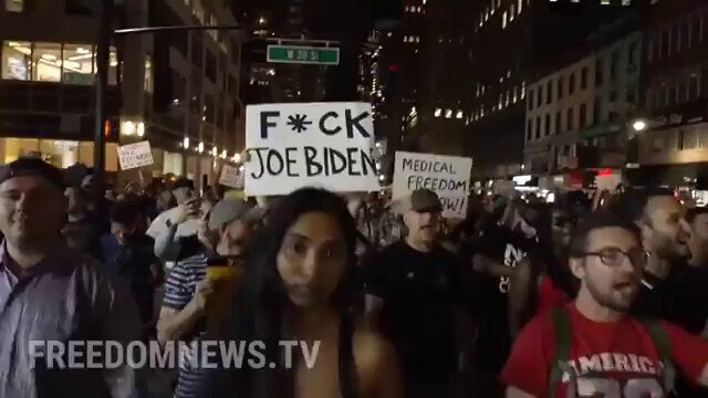 Joe Biden "the adults are back in charge"


(New York City, protesters chants "F**k Joe Biden")