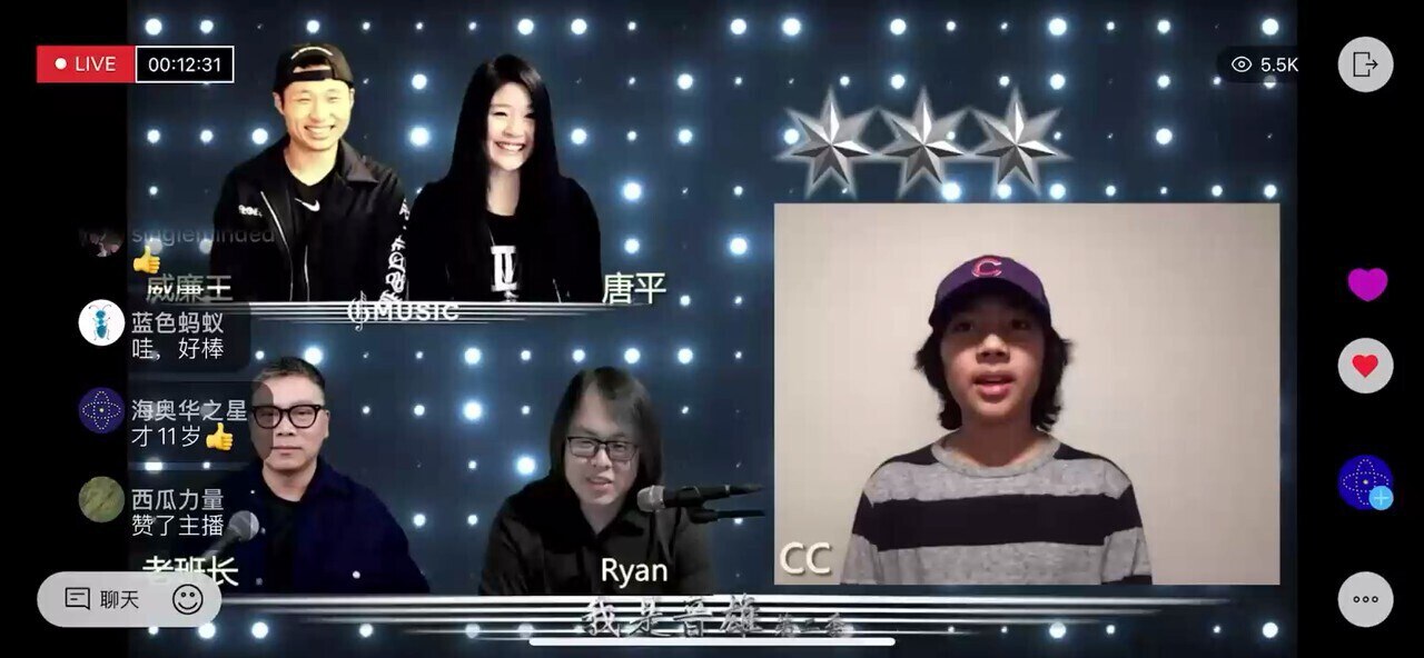 第一位出场选手 CC
爆二代😄😄可爱的小孩
就喜欢这种简单真诚❤️