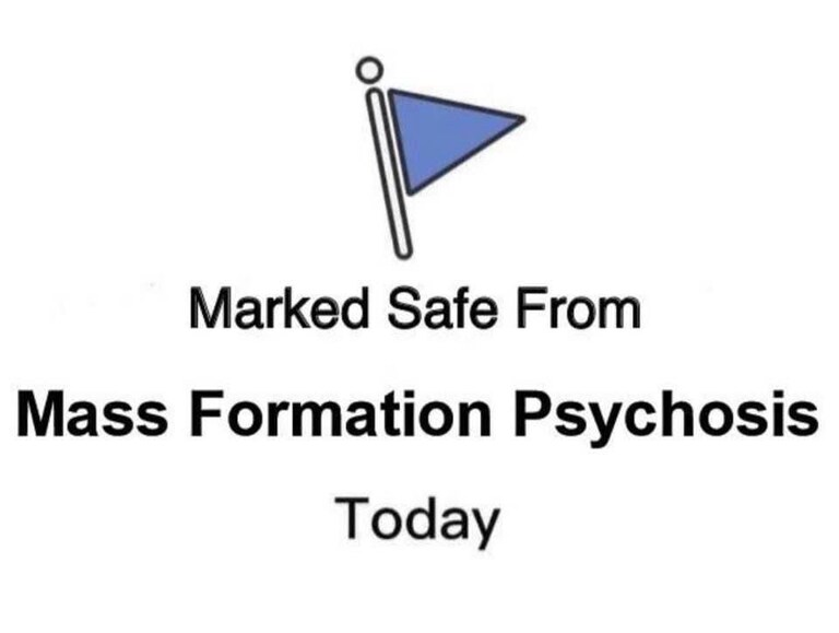 #massformationpsychosis dodging those blue pills 