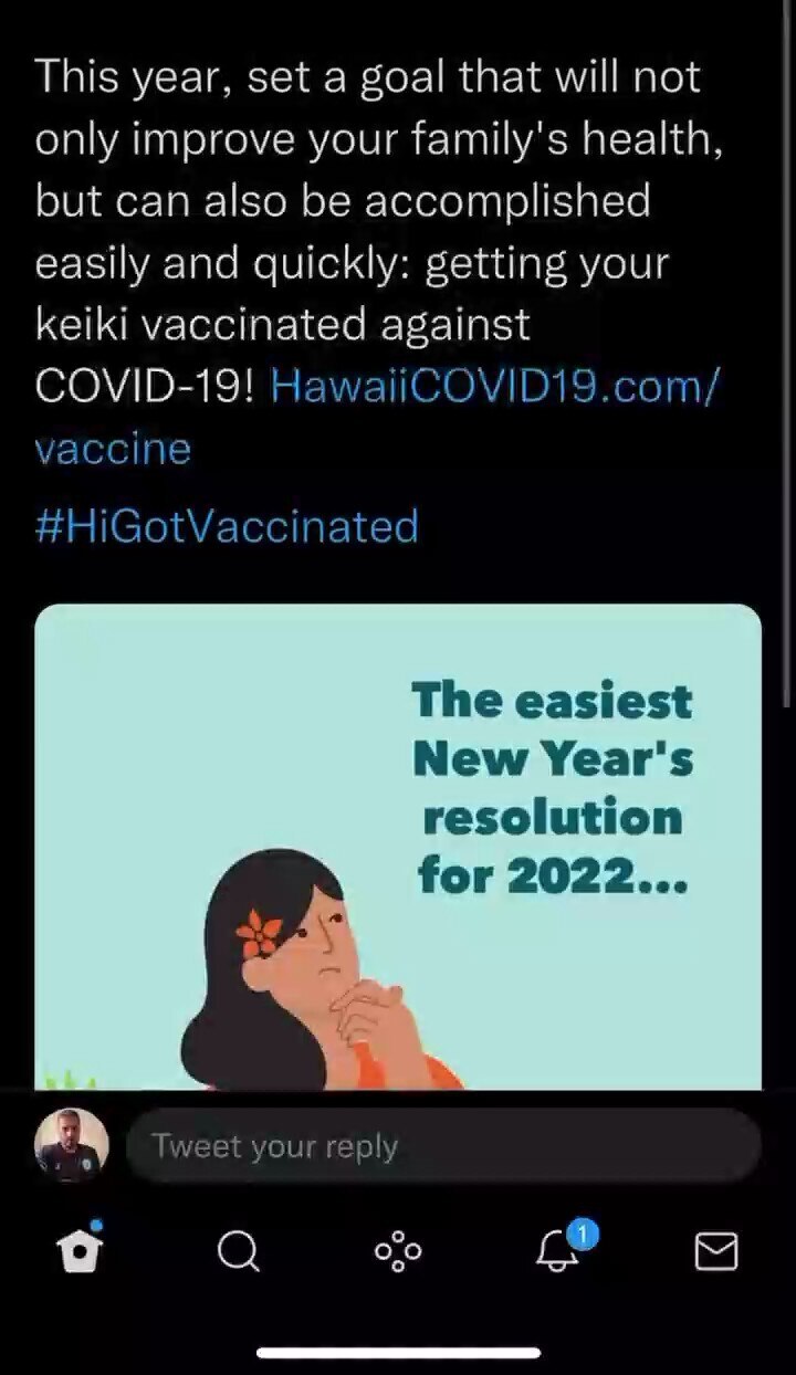 Look what these people just deleted from an official state government account.
Hawaii Dept. of Health posts announcement telling people to forget about eating healthy and working out, just take the mRNA vaccine
Original tweet is gone