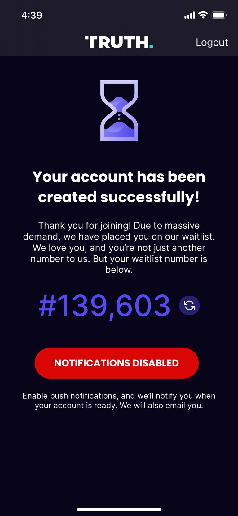 This is awesome! So many downloads… it’s crashing the system! #trump #truthsocial #gettr #liberty #freespeech