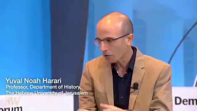 WEF’s Yuval Noah Harari: "We not just to monitor people, we need to monitor what's happening under t...