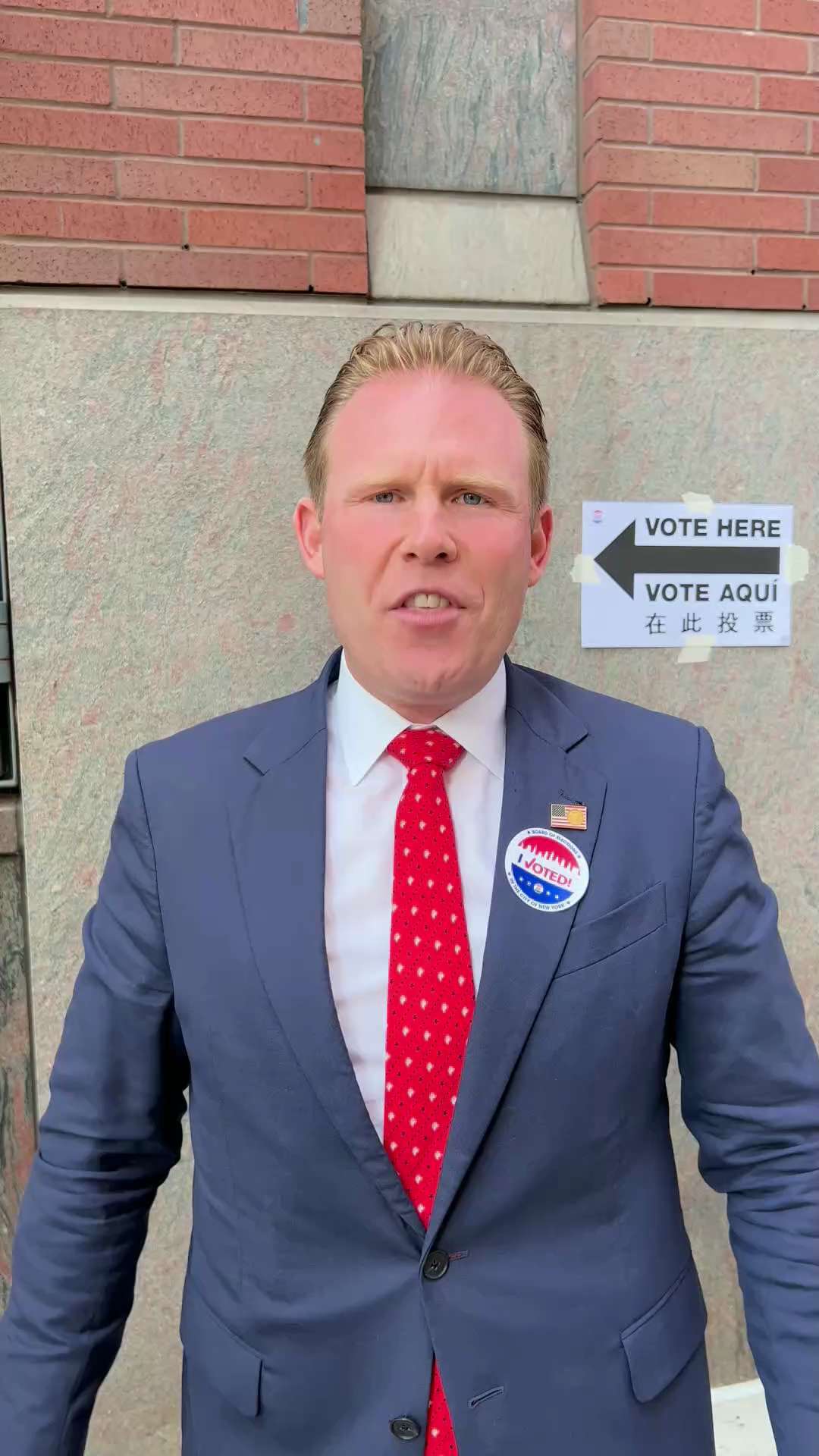 I just VOTED! Now it’s up to YOU! 
Tell your friends, tell your family 
VOTE FOR ANDREW GIULIANI TOD...
