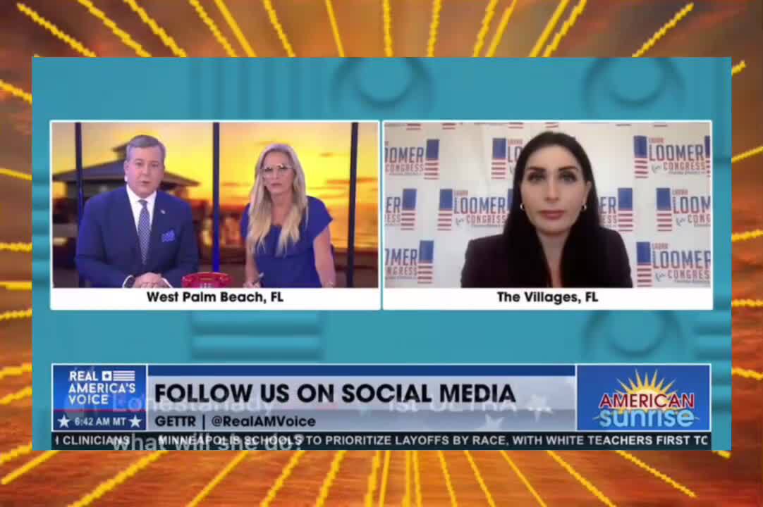 LAURA LOOMER on #americansunrise
 Great interview! @edhenry @mrsflorida2016 @TBatesRAV @LauraLoomer 