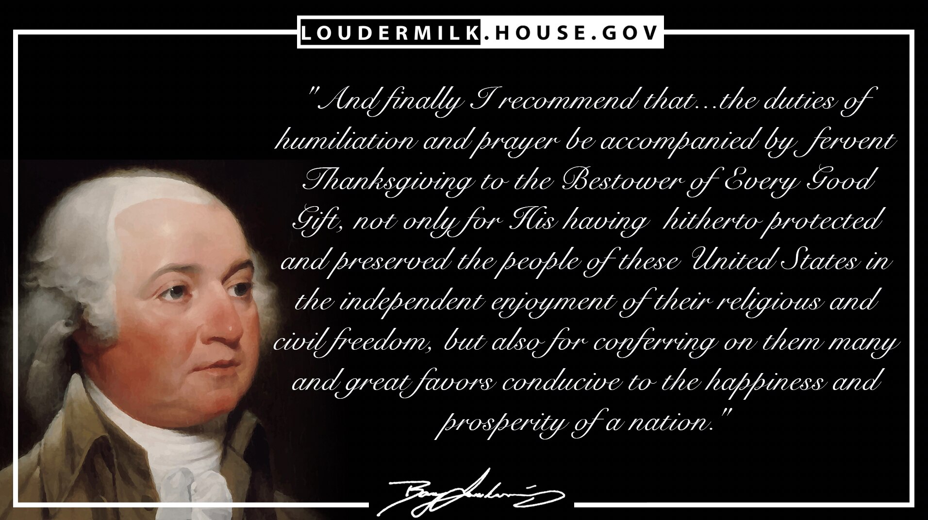 President John Adams Thanksgiving Proclamation delivered on March 23, 1798.
