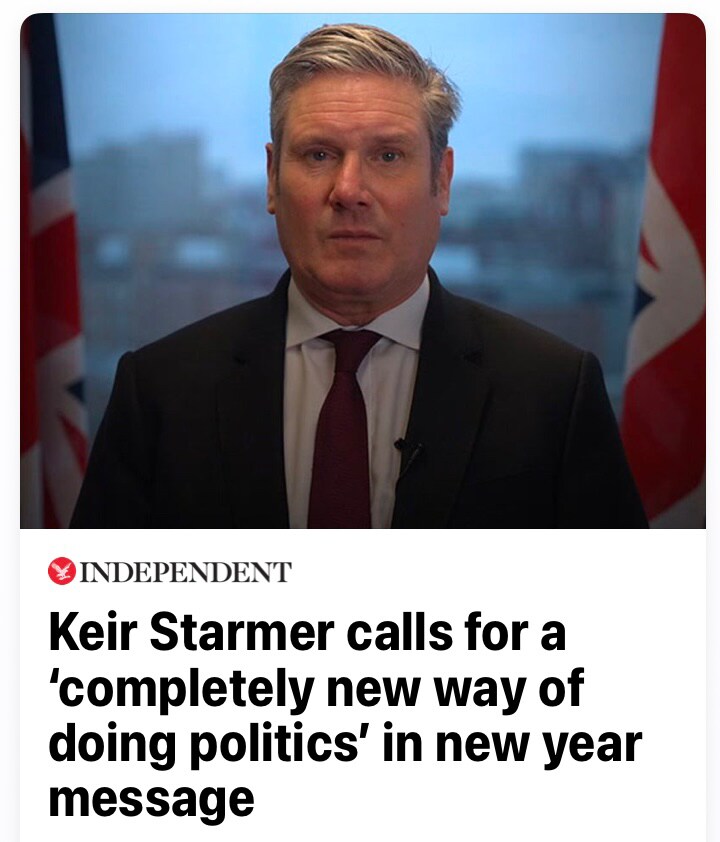 What might ‘new politics’look like? How about:
1) Proportional Representation elections.
2) MPs not allowed to have outside employment (bar writing).
3) M