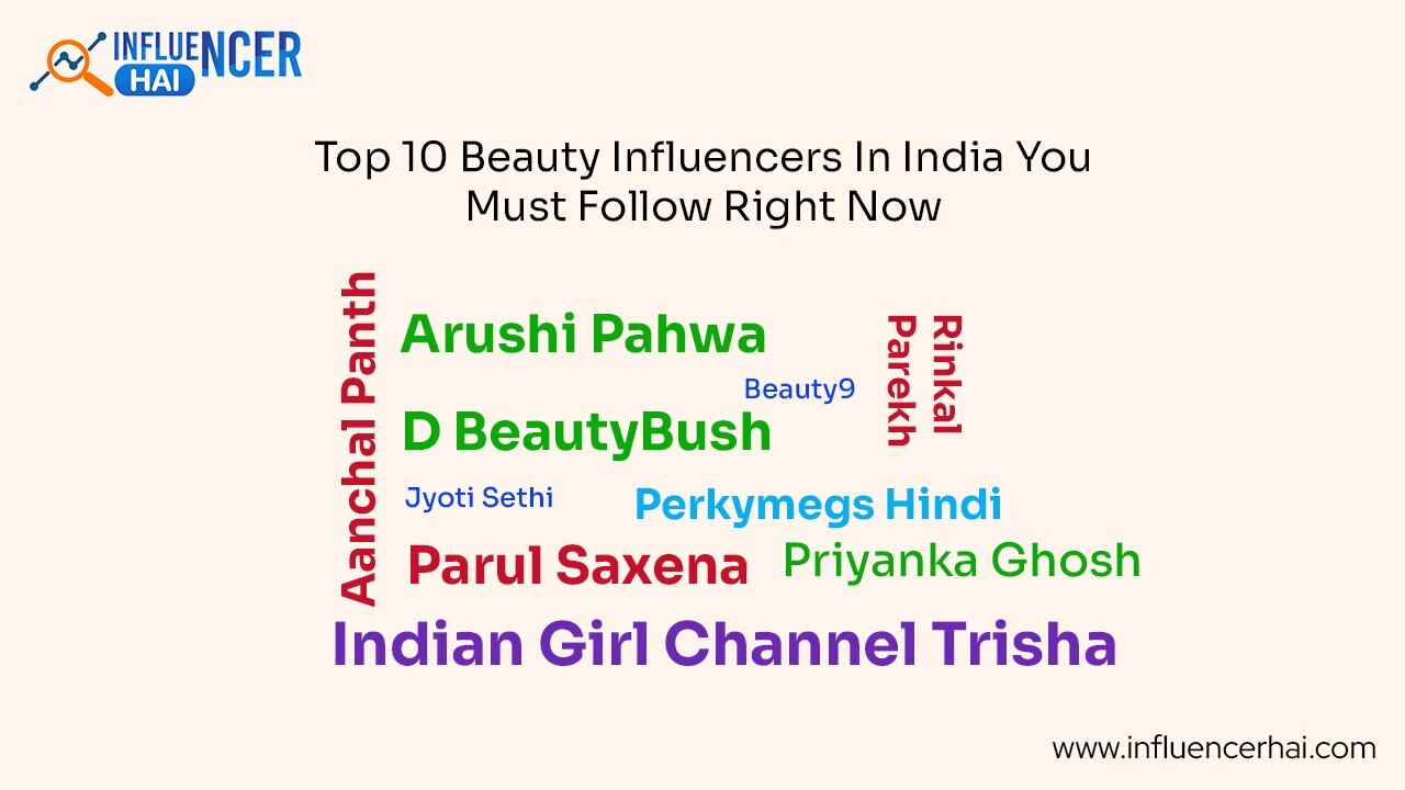 Top 10 Beauty Influencers In India You Must Follow Right Now
https://influencerhai.com/blog/top-10-b...