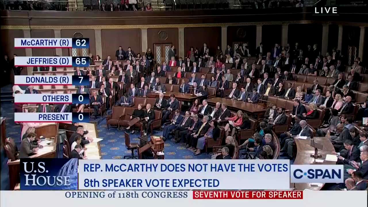 My vote for Speaker of the House today?

Donald John Trump.