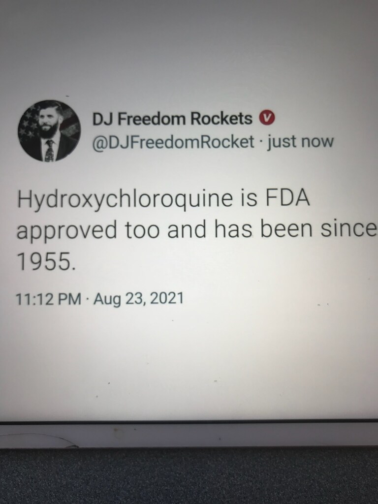 Here we go 65 yrs Hydroxychloroquine been saving lives. Billions and billions of the pills issued no side effects. Every doctor every nurse learns about vi