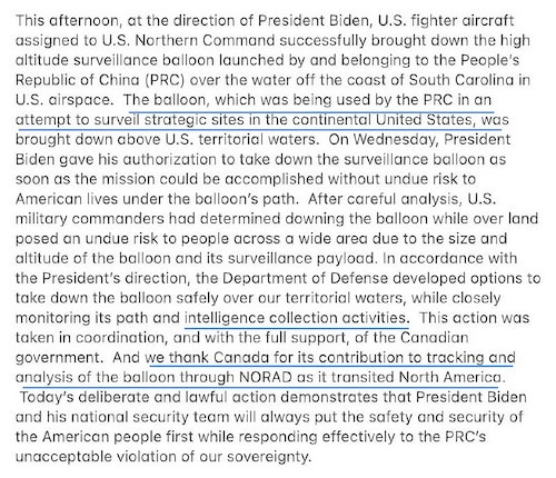 BREAKING: DOD confirms Chinese skyship was spying on strategic areas and that it was being tracked w...