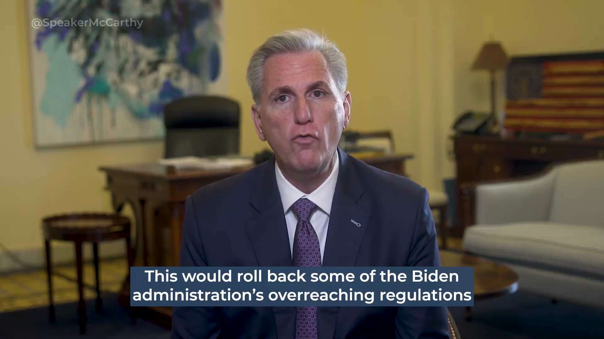 Kevin McCarthy : The Senate just followed the House’s lead and rejected Biden's WOTUS rule, which ex...