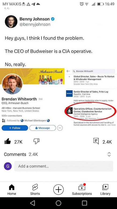 Boycott ALL Anheuser-Busch Products…stop spending money on companies that hate you and what you stan...