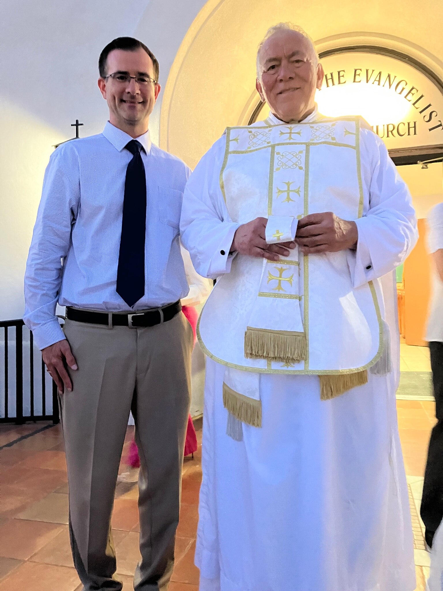 Proud to take this picture with a great Catholic priest. God bless Fr. Robert! 