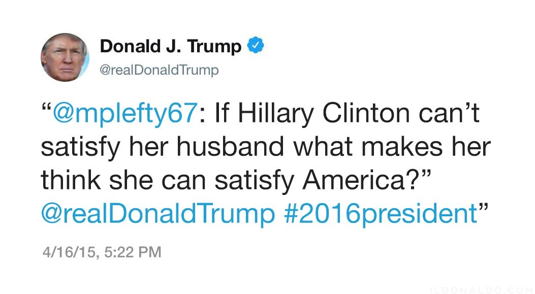 I THINK HILLARY MISSES ME!!!😂😂😂