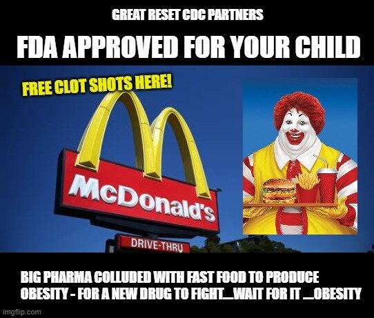 If your eating corporation prepared restaurant food - you are eating FDA approved POSION.   LINK TO ...