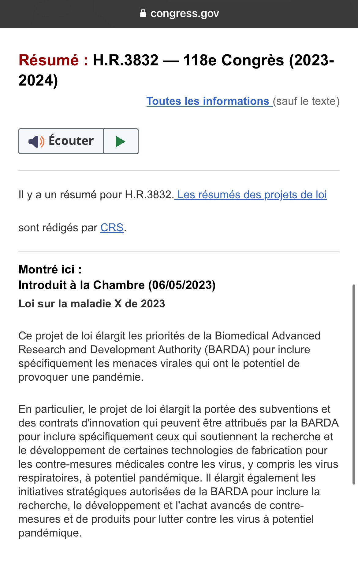 Tout a été planifié à l'avance.

https://www.congress.gov/bill/118th-congress/house-bill/3832

Intro...