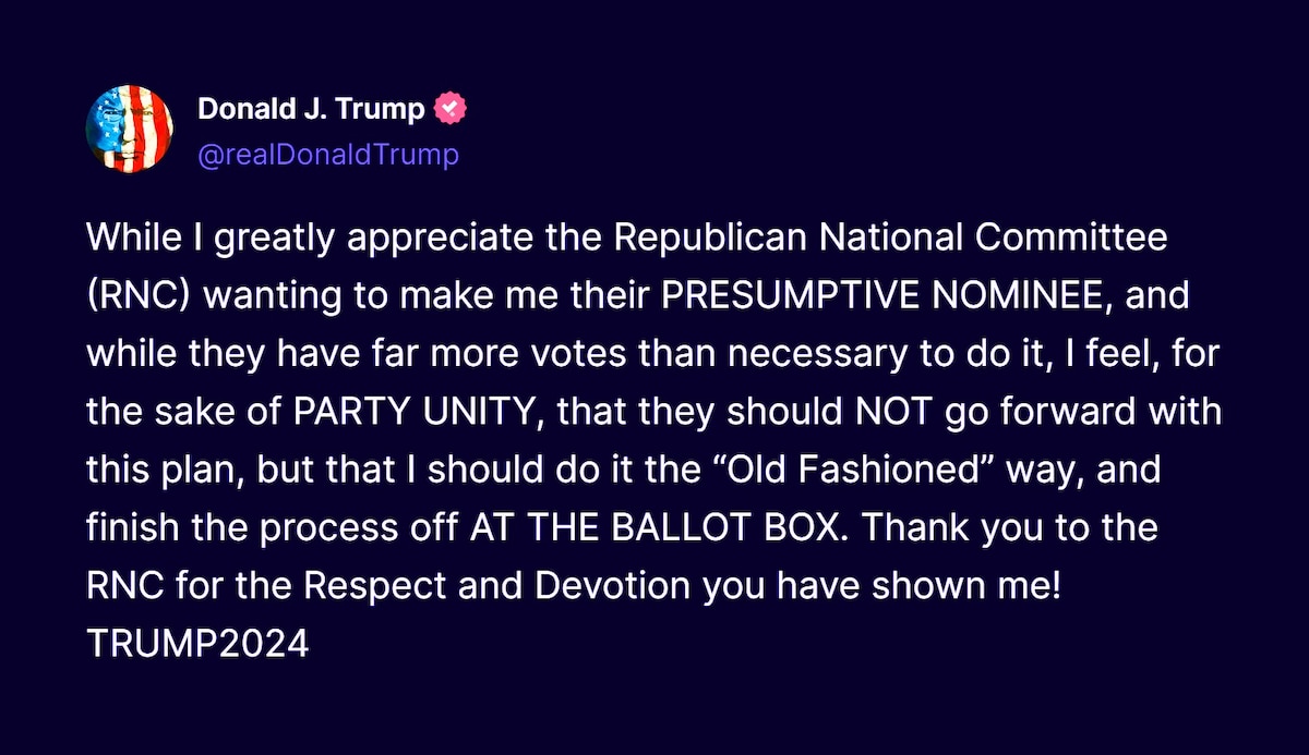View il Donaldo Trumpo's post on GETTR. Join the discussion, share your thoughts, and connect with the community.