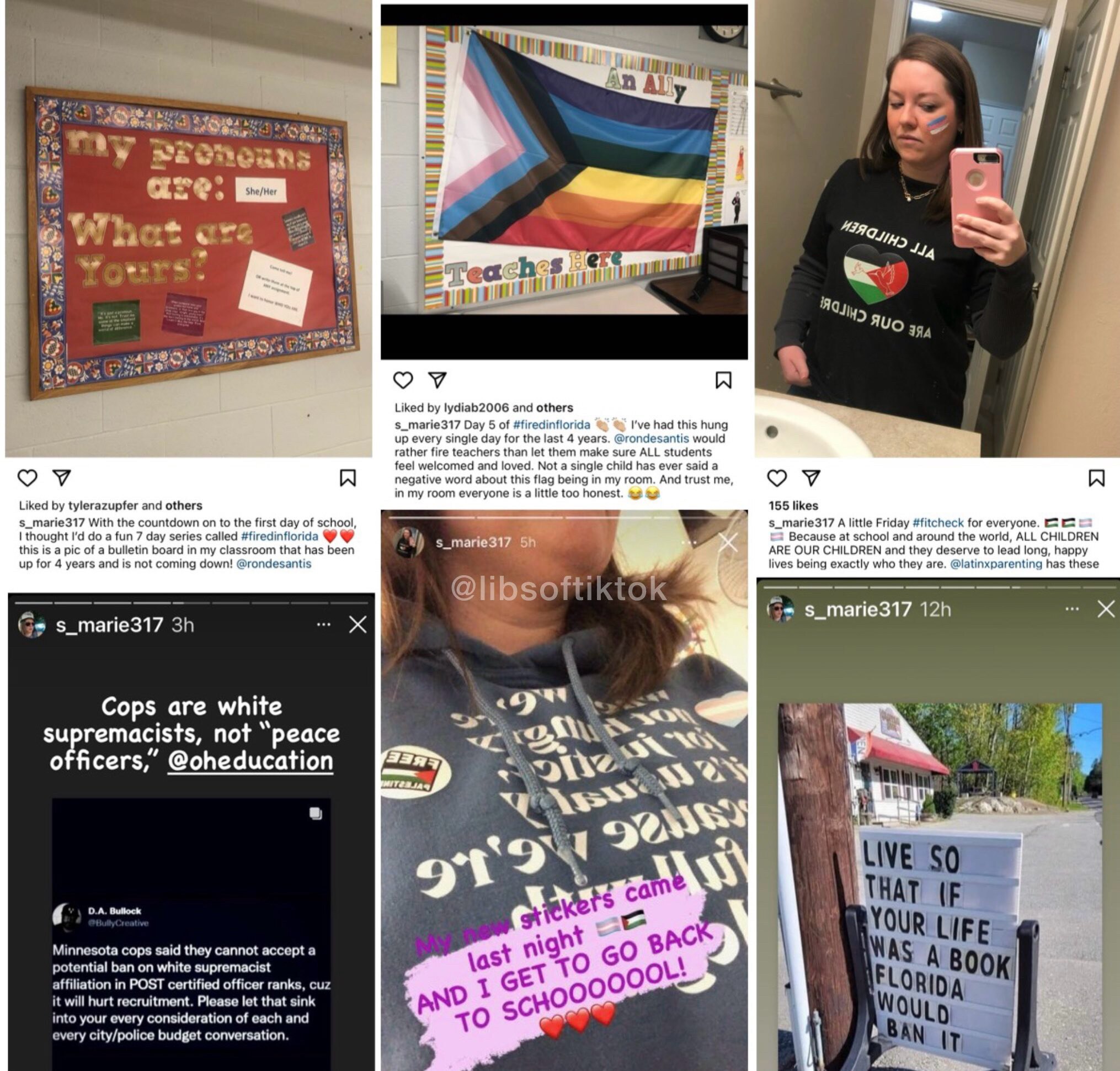 Meet Sarah Ward. A radical activist teacher in @wcsdistrict. She says all cops are white supremacist...