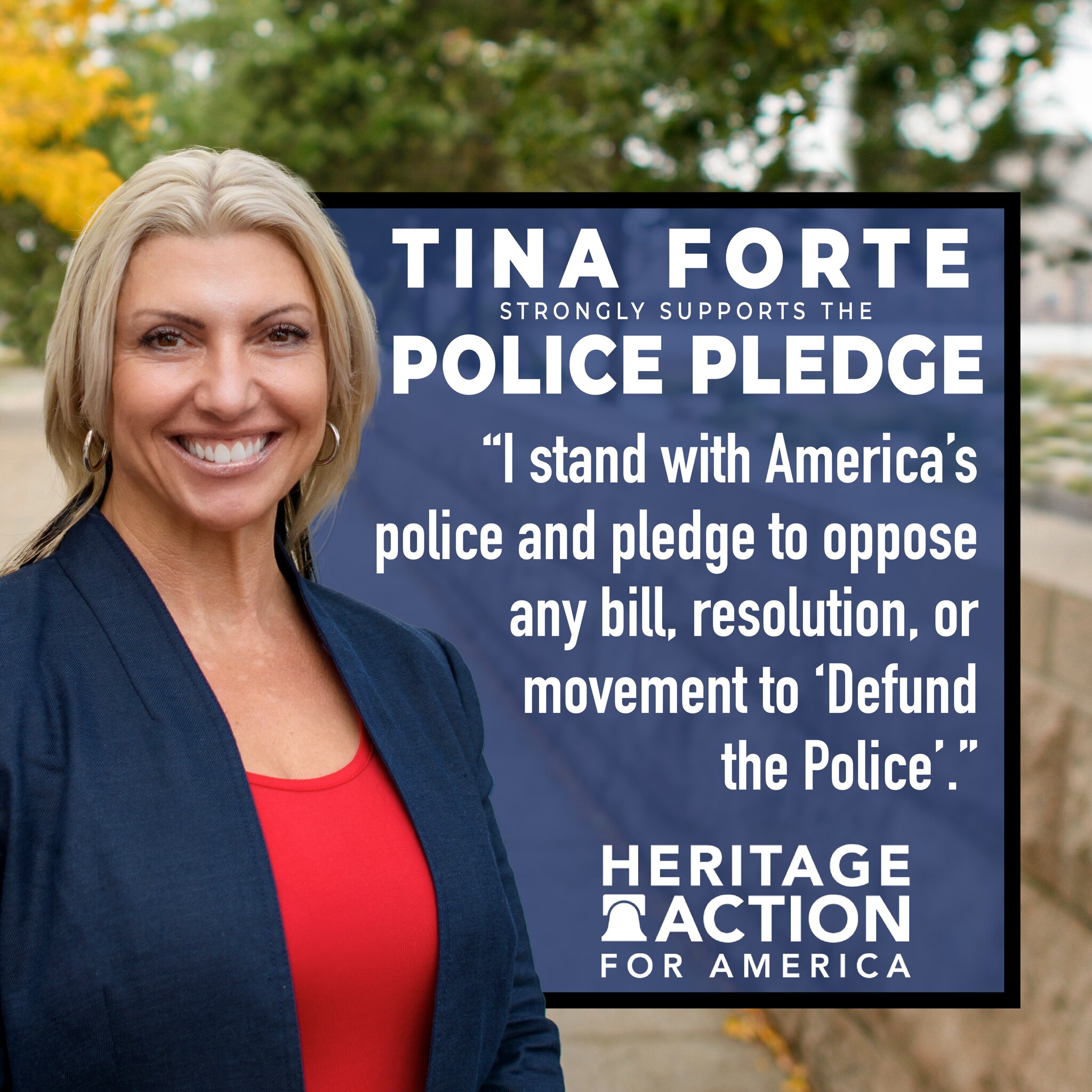 While AOC wants to defund our police, I’ve signed a pledge to support our police and oppose any efforts to defund them.

Just another reason why we must #FireAOC Join me at www.FireAOC.com  

