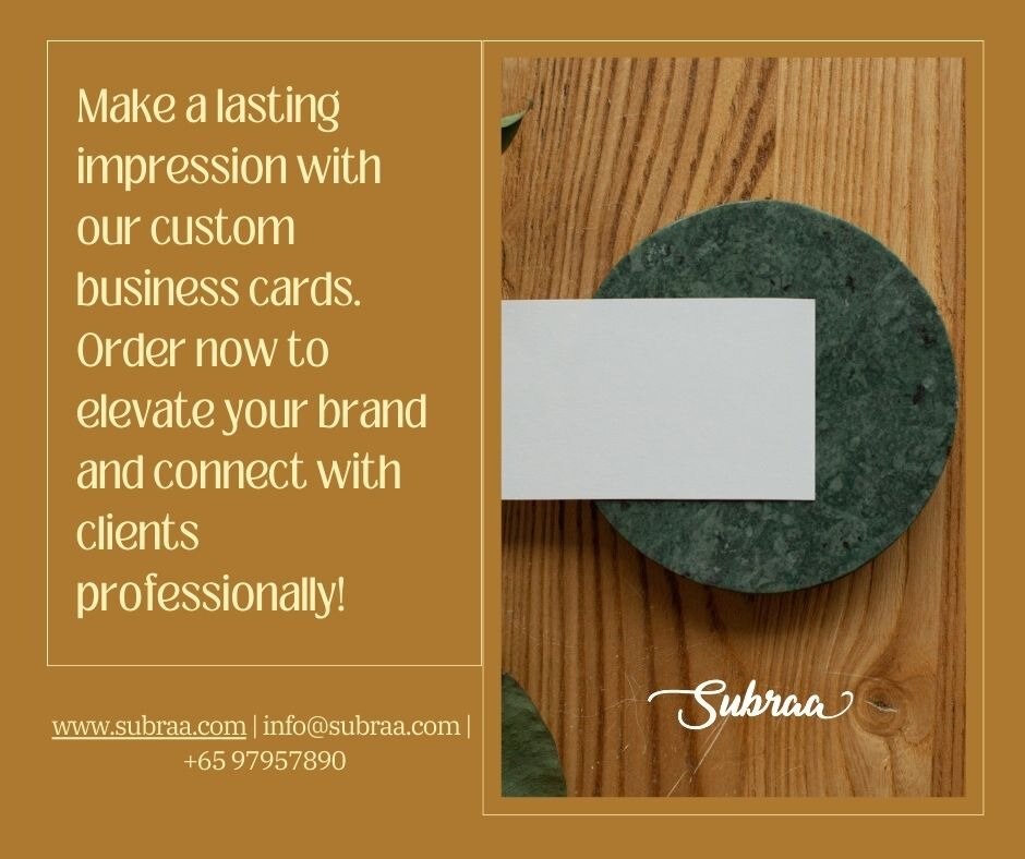 High-quality Imagery and Graphics: Premium Materials — Subraa

Branding and identity are critical el...