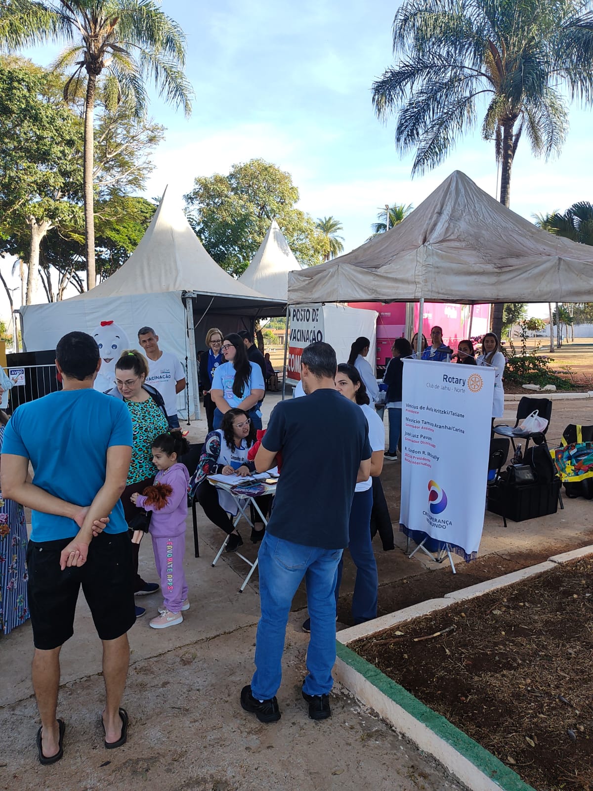 No dia 8 de junho foi realizada na Praça do Museu em Jaú o multirão de vacinação organizado pela Pre...
