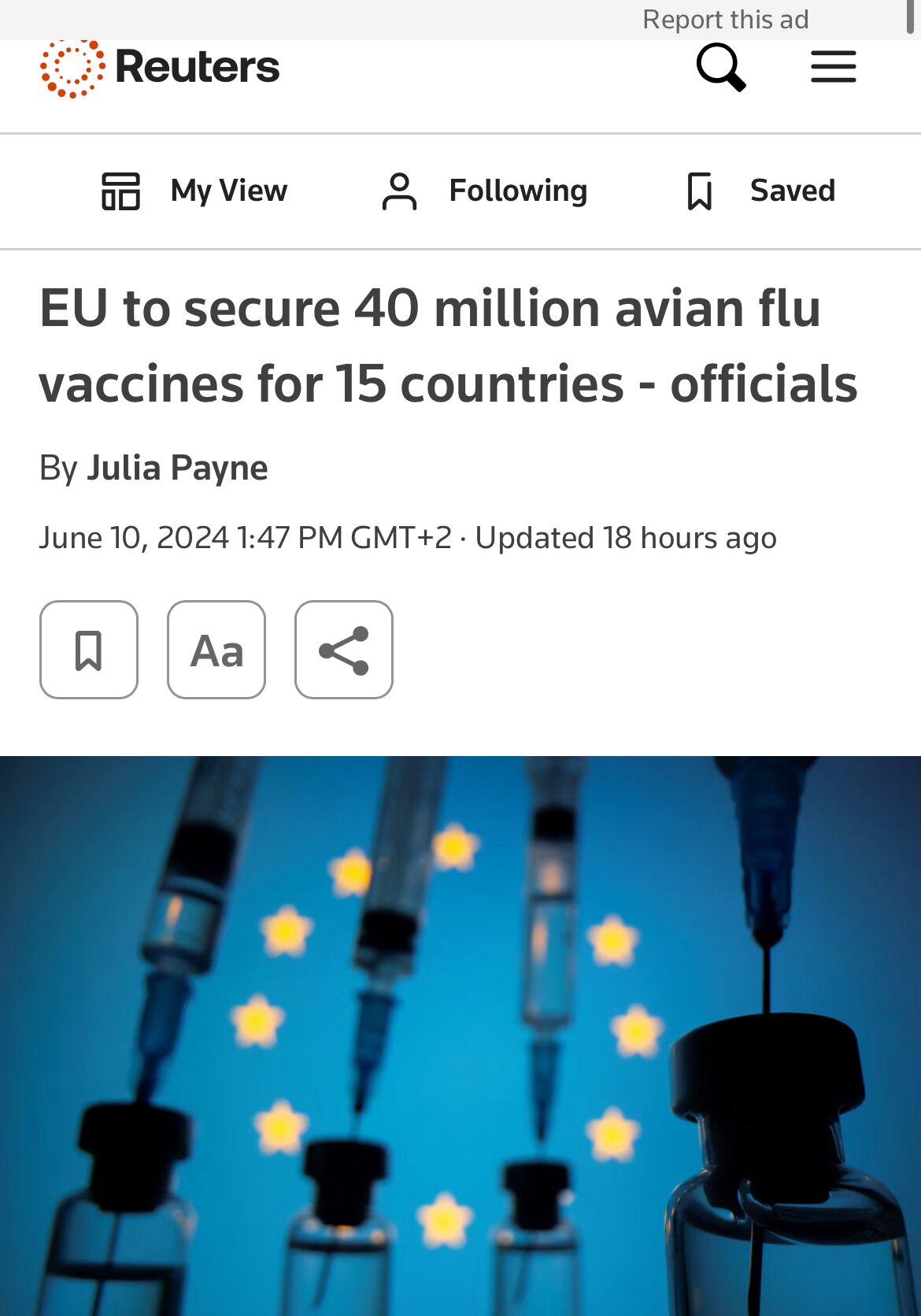 „Die EU wird am Dienstag einen Vertrag über die Beschaffung von mehr als 40 Millionen Dosen eines pr...