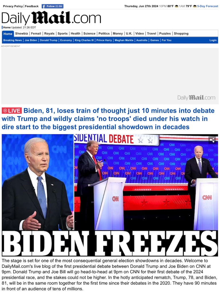 This is an Embarrassment for America

https://www.dailymail.co.uk/news/article-13578043/Trump-Biden-debate-CNN-live-updates.html