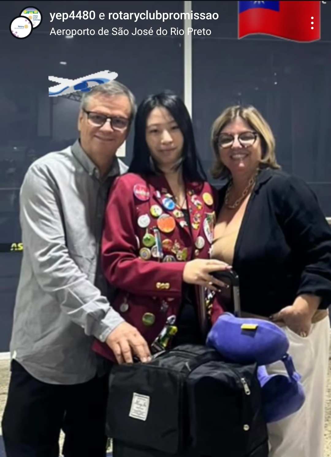 Completando nosso chegadas e partidas de hoje, tivemos a despedida da nossa querida Yumi, de Taiwan,...