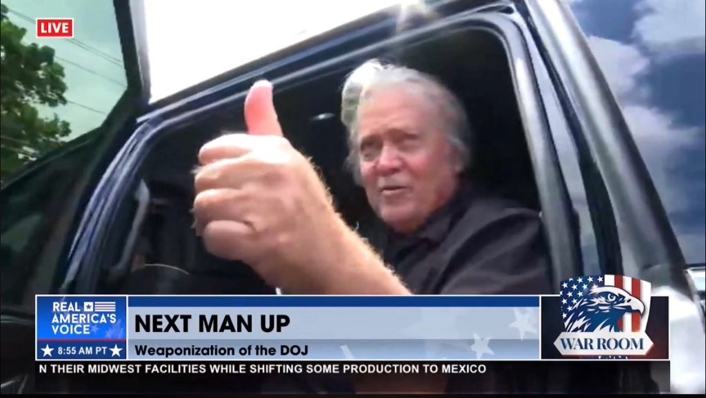 Steve Bannon has signed off the War Room 

He’s doing extended show prep for his next episode back