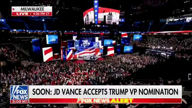 BREAKING: Donald Trump and JD Vance are declared the Republican nominees for President and Vice Pres...