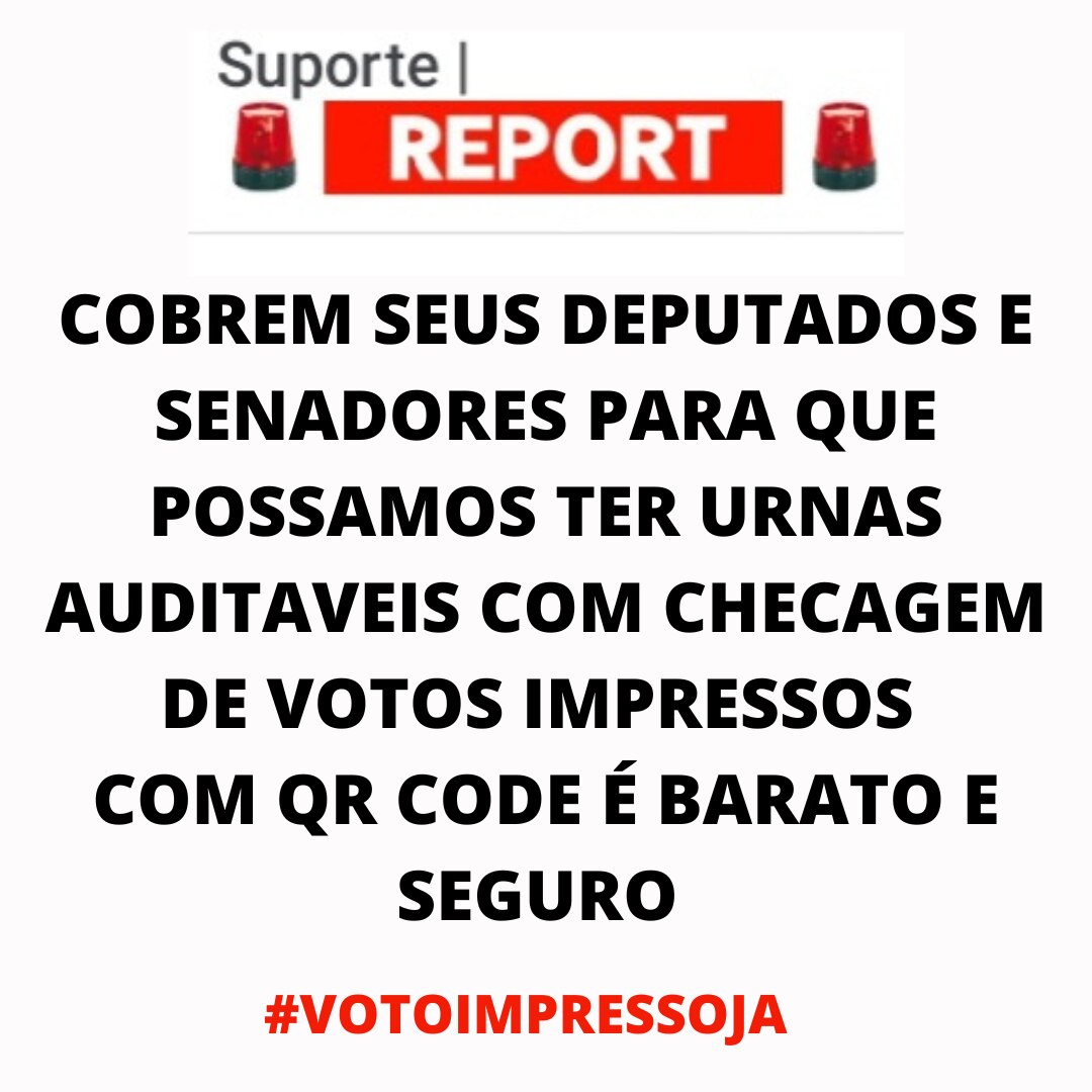#voterfraud #vote #votoimpressoauditável 