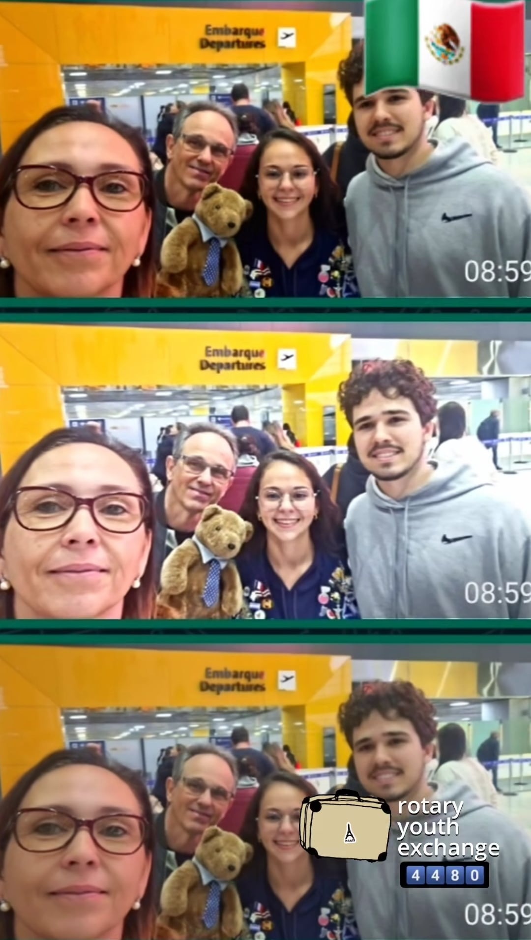 Texto do YEP4480:

Abrindo nosso chegadas e partidas, temos o embarque da nossa querida Giulia, com ...