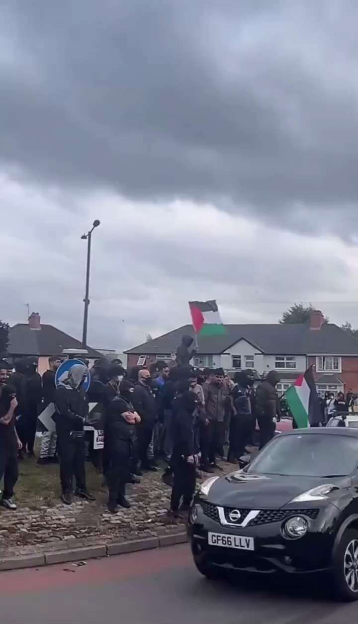 Birmingham. 

Will they be branded as ‘far right’ thugs by media and politicians?