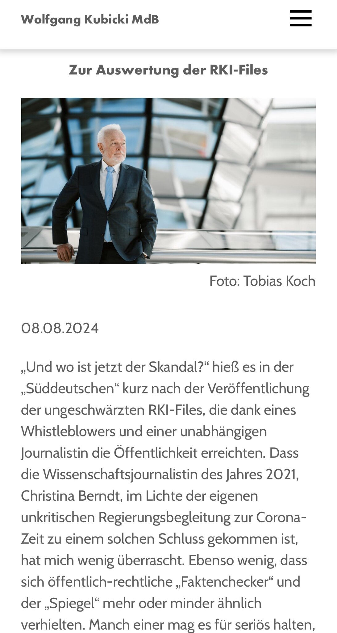 Die m.E. zwei wichtigsten Absätze aus Kubickis Abrechnung mit Lauterbach:

„Und wieso waren die Karl...