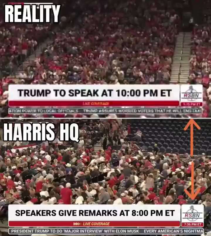 Kamala Harris’ Campaign X Account Caught Sharing Video Of Trump’s Rally

In Montana From *2 Hours* E...