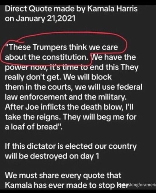 YEP !
This Was One Of Two Dictator Wanna Be Tweets Kamala Did In 2020 !
