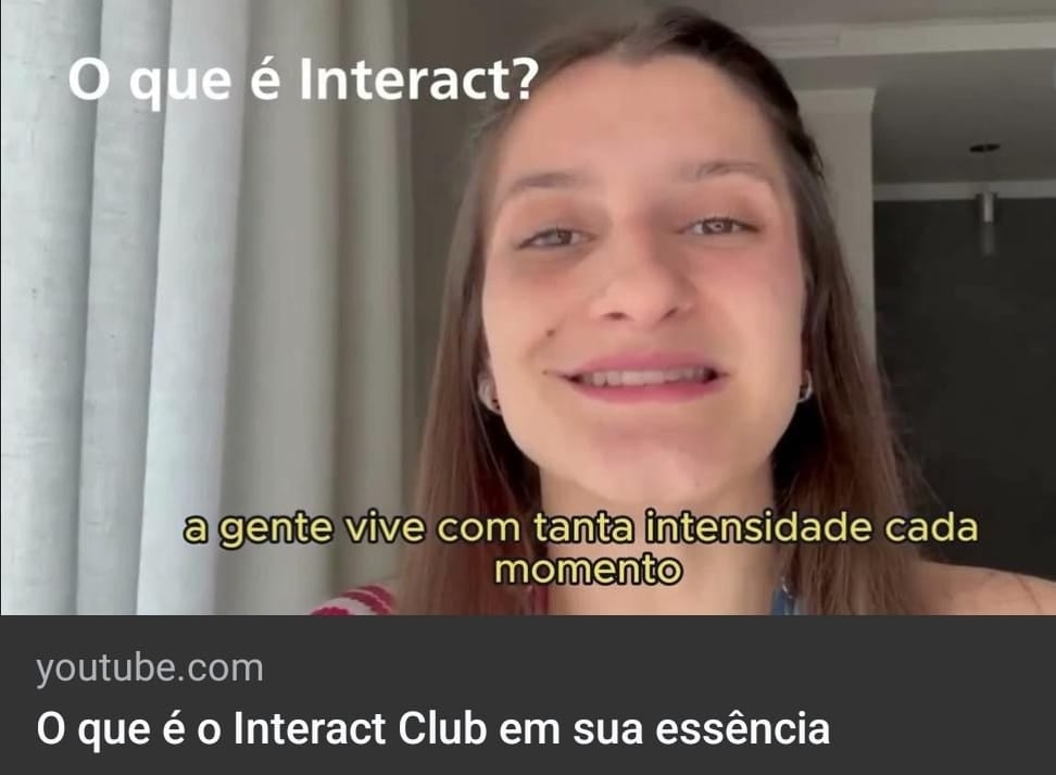 Temos vídeo novo no nosso canal do YouTube. 

O tema deste episódio: O que é o Interact Club em sua ...