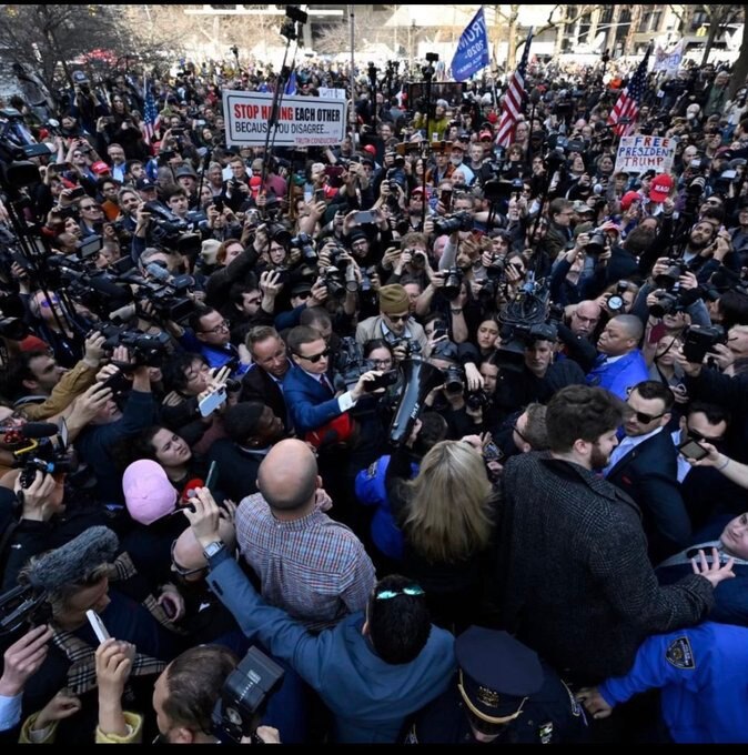 I went to New York to support President Trump the day he was arrested by corrupt DA Alvin Bragg for ...