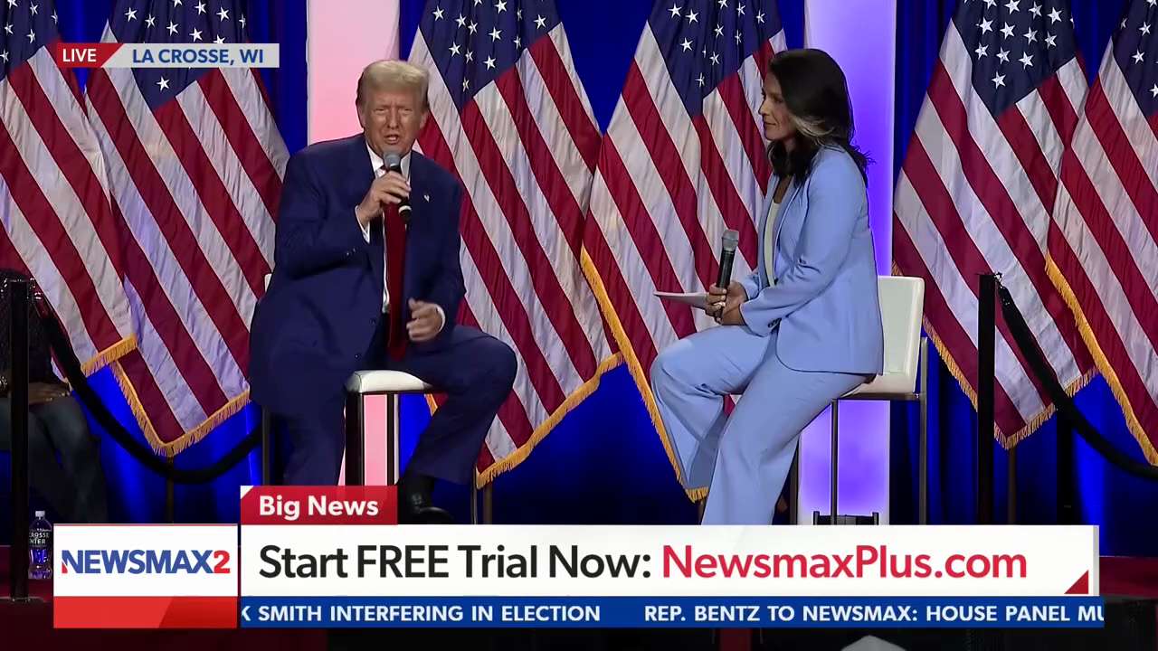TRUMP: "They say, 'be nice'" about Kamala Harris, but "it's hard to be nice when somebody is destroy...