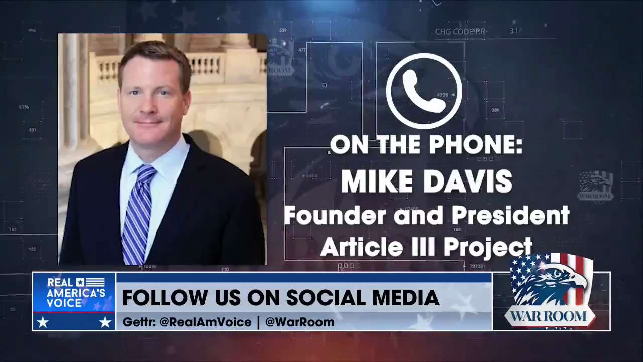 Mike Davis: "The Supreme Court said you can't bankrupt Trump, you can't throw him in prison for the rest of his life, [And] you can't throw him off the ballot. 

So what's Biden and Kamala's response? 

They're trying to destroy the Supreme Court."