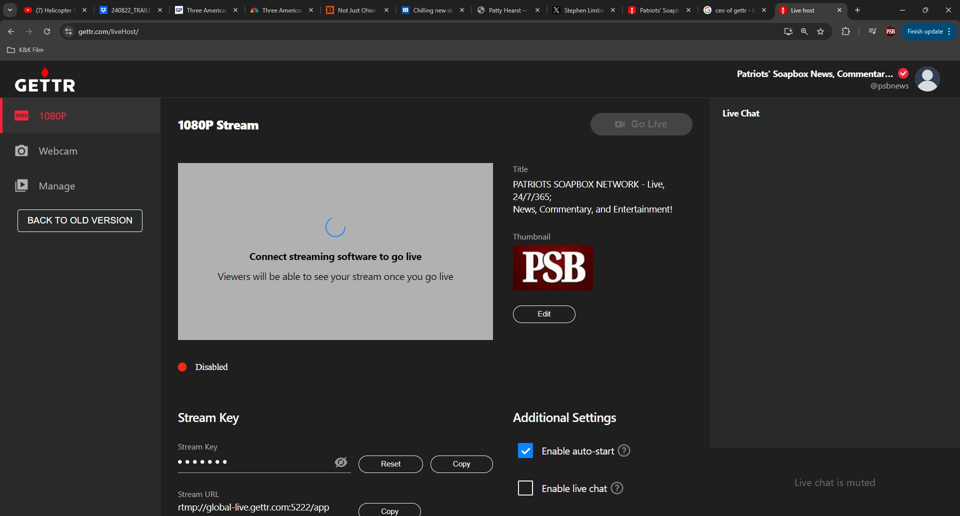 @psbnews "Disabled". 

