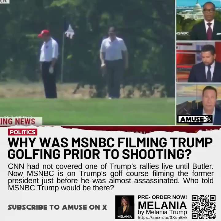 Just like CNN at Butler, MSNBC showed up just time for the potential assassination in Florida.  You ...
