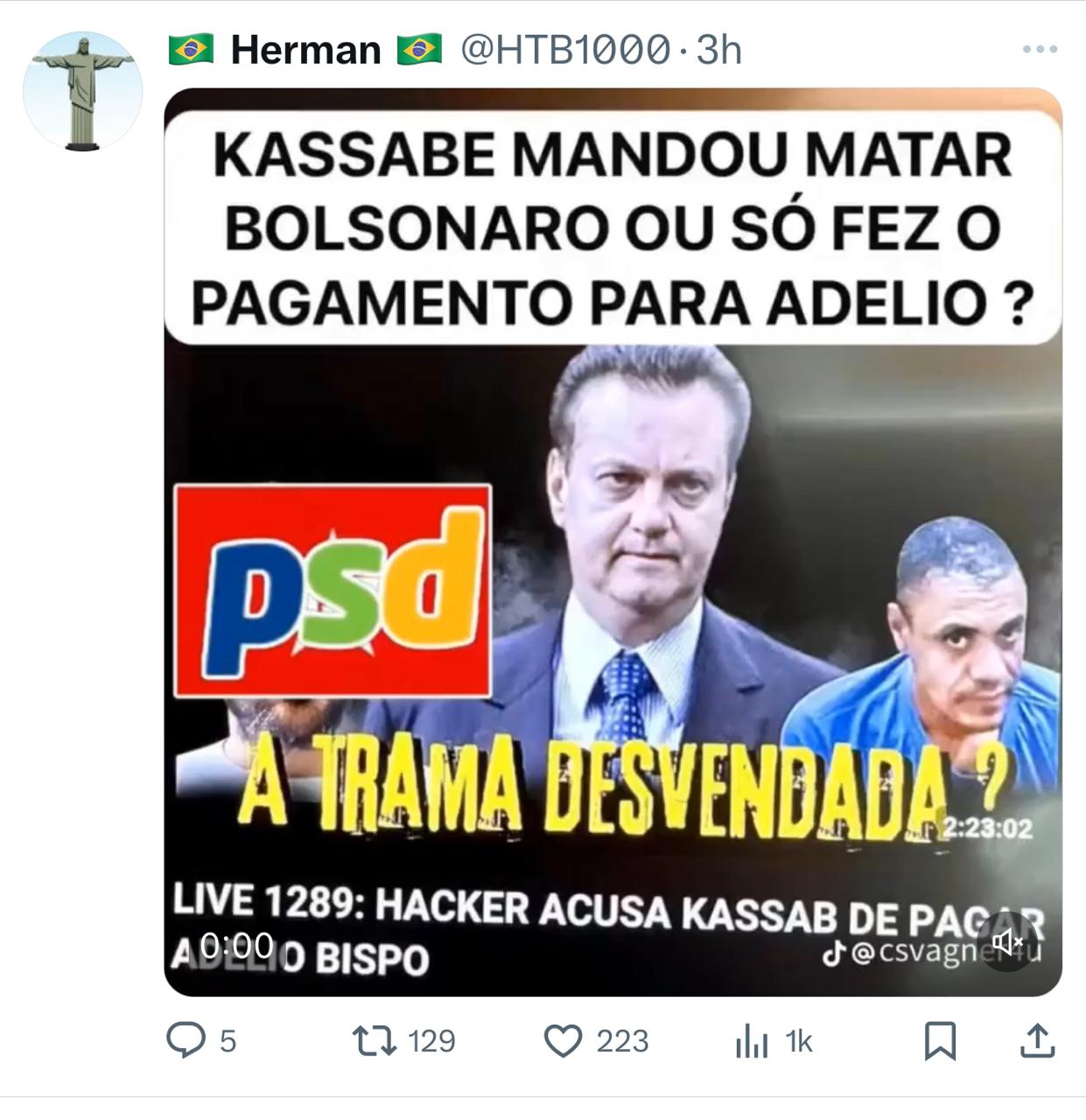 O BRASIL INTEIRO QUER SABER E EU TAMBÉM!!!
ONDE HÁ FUMAÇA, HÁ FOGO...
NÃO VOTEM EM NENHUM CANDIDATO DESTE PARTIDO PSD-55. ELES SÃO FAVORÁVEIS À CENSURA E ALIMENTA A DITADURA COMUNISTA DOS INFERNOS DO DITADOR ALEXANDRE DE MORAES DO STF, A SUPREMA CORTE DA VERGONHA BRASILEIRA. 

