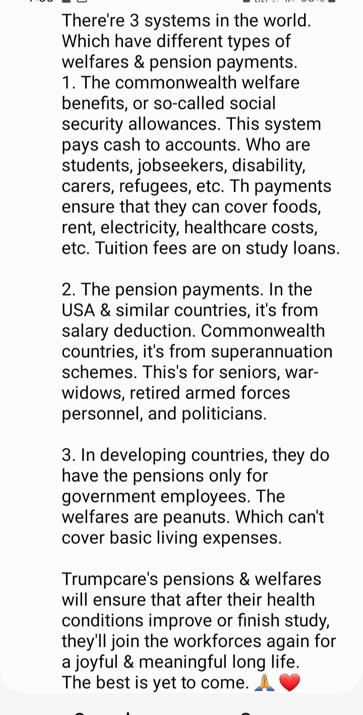 Honour Reward #33 - Trumpcare's Pensions &Welfares Policies 

