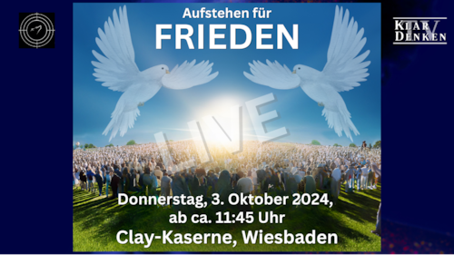 Die Forderungen der Veranstalter:
🔸  Konsequente Friedenspolitik Deutschlands 
🔸  Schluss mit dem Schüren von Feindbildern zwischen den Völkern
🔸  Freundschaft Deutschlands mit USA und Russland
🔸  Schluss mit Waffenlieferungen
🔸  Keine Stationierung von Atom-, Angriffs-, Langstrecken-Hyperschallraketen in Deutschland besonders mit automatisierten Auslösungsmöglichkeiten
🔸 Prüfung des Vertrags über den Aufenthalt ausländischer Streitkräfte in der BRD
🔸 Ein echtes, friedenstiftendes Verteidigungsbündnis – die NATO hat ausgedient und als  Schutzorganisation versagt.
