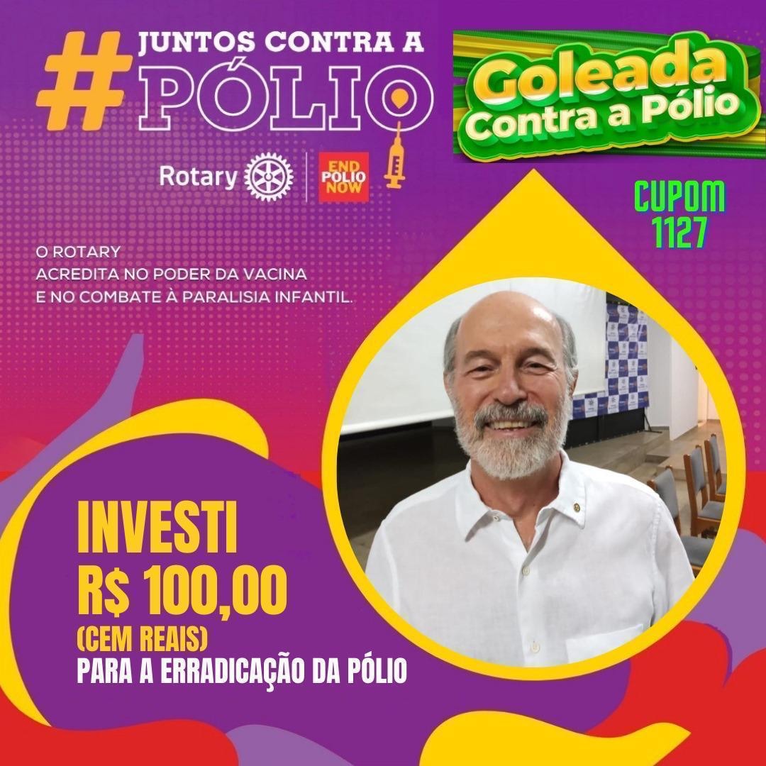 FAÇA UM GOLAÇO CONTRA A PÓLIO!INVISTA E CONCORRA:
Camisa autografada da Seleção Brasileira Feminina,...